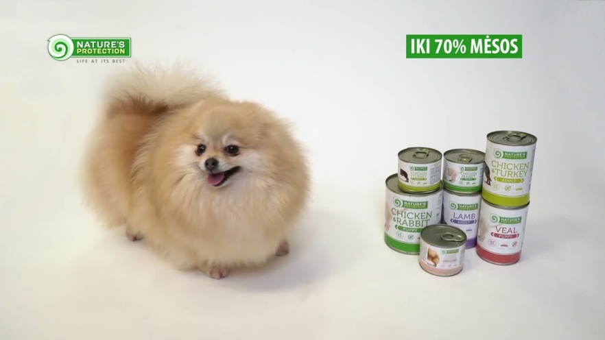 Video NATURE&#039;S PROTECTION Canned food for dogs 200 g - 1