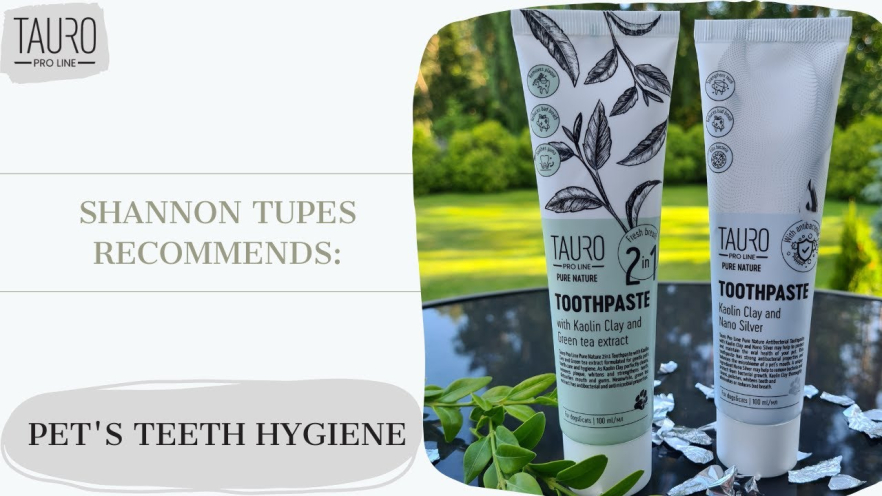 Video TAURO PRO LINE Pure Nature toothpaste with white clay (kaolin), zeolite and  silver nanoparticles for dogs and cats 100 ml - 1
