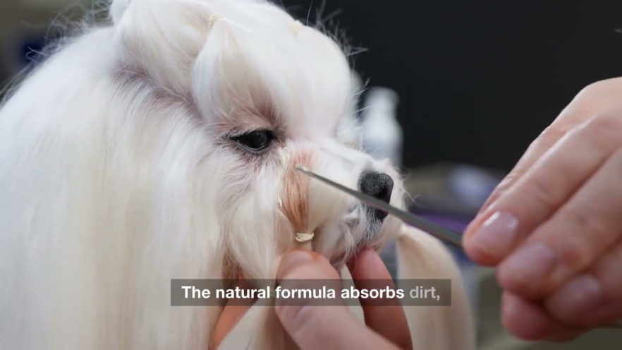 Video TAURO PRO LINE Pure Nature Stainless look 3in1, natural clay mask to prevent tear stains on the coat for dogs 50 ml - 1